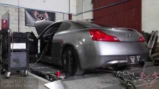 2008 infiniti g37s coupe uprev pro-tune before: 270.2 whp @ 6400 rpm
248.5 wtq 4550 after: 278.9 6450 263.6 4500 real auto dynamics...