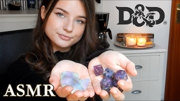 ASMR | D&D Dice Set Unboxing & Review | Soft Speaking, Tapping and Crinkling Sounds
