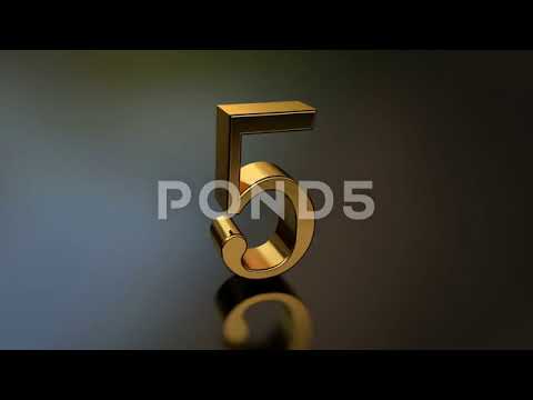Gold Countdown. Broadcast Countdown. Countdown Titles. Countdown Timer.