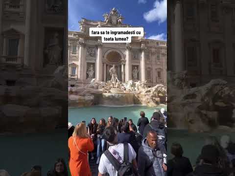 Video: Vizitarea Fântânii Trevi din Roma, Italia