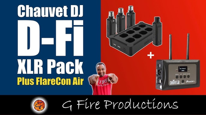 Chauvet DJ D-Fi XLR Pack système DMX sans fil + multi-chargeur