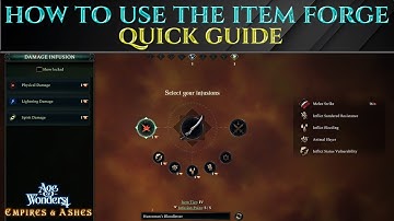 ITEM FORGE For The BEST ITEMS Quick Guide AGE OF WONDERS 4