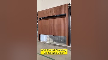 Build a nice looking Wall with Wood Composite Wall panels WPC CLADDING And Garage door