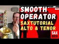 Smooth Operator - Sade - Saxophone Intro Tutorial - Tenorsax und Altosax 246