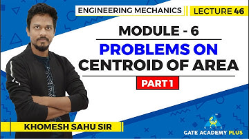 Lecture 46 | Module 6 | Problems on Centroid of Area (Part 1) | Engineering Mechanics