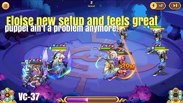Idleheroes: Eloise New Setup In Realms Gate • Looks so Strong vs Puppets!
