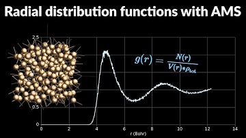 Radial distribution functions with AMS