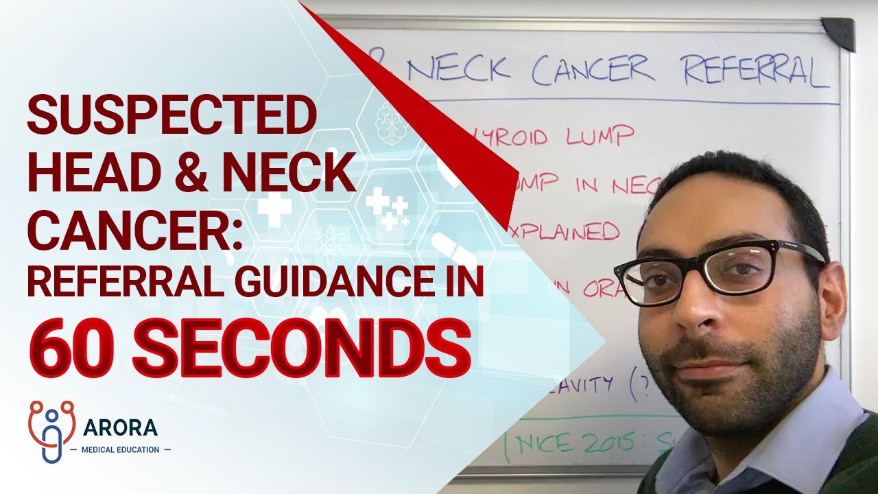Suspected Head & Neck Cancer: Referral guidance in 60 seconds