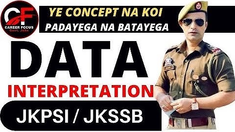 Data Interpretation || Tabular Form || 3-5 marks || JKPSI|| JKSSB || SSC BANKING