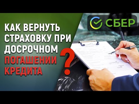 Как вернуть страховку при досрочном погашении кредита в Сбербанке