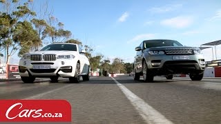 Drag Race: BMW X6M50d vs Range Rover Sport SDV8