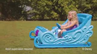 Disney Frozen 12 Volt Ride On Sleigh Video from Walmart