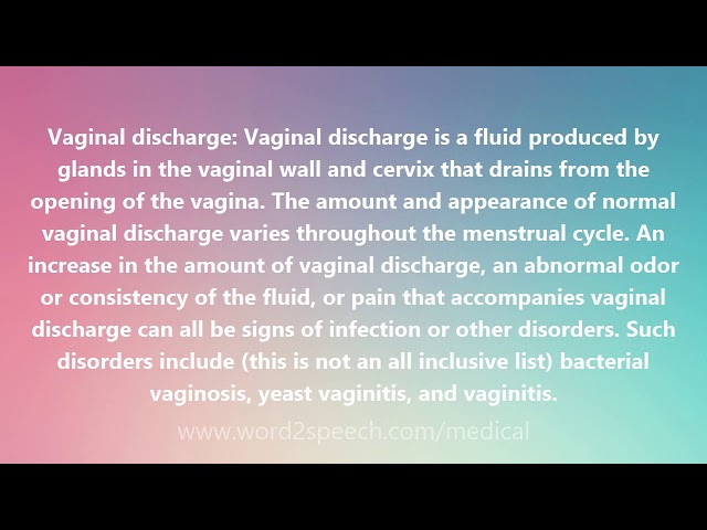 Nufiya SG - Vaginal discharge is a fluid released by glands in the
