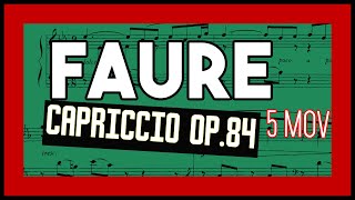 G. FAURÉ - Piecès Brevès Op. 84 5. Improvisation - VIDEOSCORE