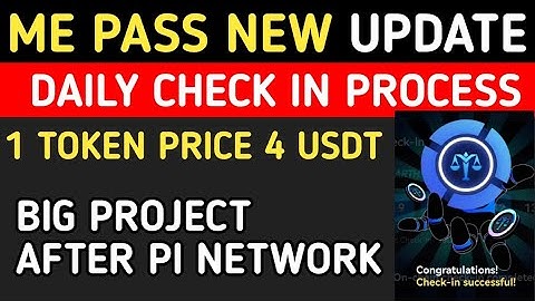 ME PASS DAILY CHECK IN|ME PASS NEW UPDATE|ME PASS AIRDROP|META EARTH WALLET AIRDROP