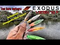 strike banyak di muara dengan lure Baru dari Exodus, Veden 75 F