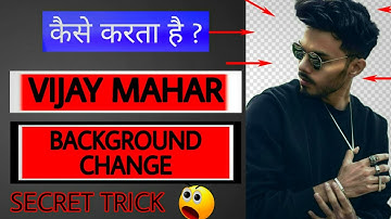 How to change background like Vijay mahar in picsart | perfect background erase new trick | #piscart