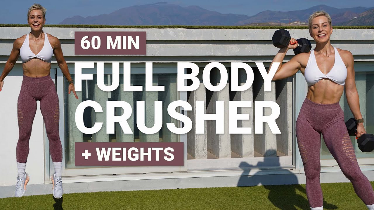 60 MIN FULL BODY CRUSHER WORKOUT 3 Circuits No Repeat Strength HIIT Super Sweaty