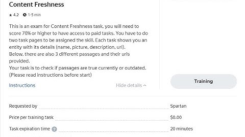 Content Freshness / traning task / need to cheek the data and deciede the option / easy_steps es/