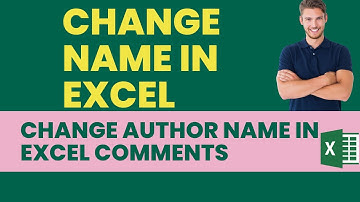 How to change author name in Excel | Advanced Excel | Excel Tutorial | Change name in excel