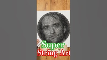 Customized Thread Portrait Art/String Art Portrait Thread Art/World Best String Art #shorts #art