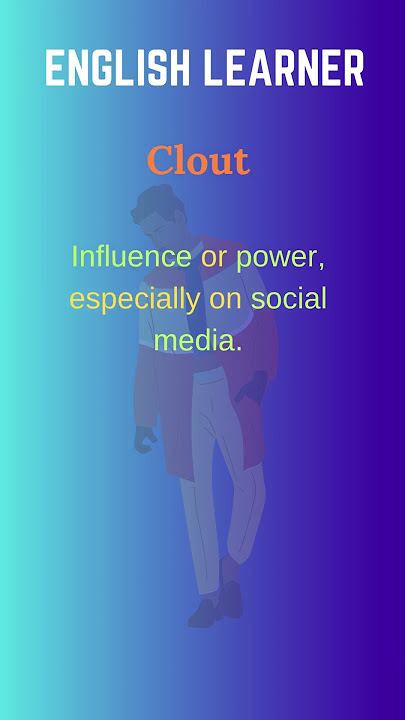 English Word - Clout - Meaning With An Example  #englishwords #english #clout