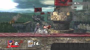 Smash 4 Anti-Shield Option: Back Air Dragging