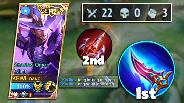 CLINT PERFECT FIRST BUILD FOR MYTHIC SOLO RANK GAME!🤫 CLINT BEST BUILD 2022 (must try) MLBB
