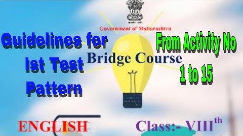 Class VIII GUIDELINES For Ist Test Pattern From Activity No.1 to 15 پہلے ٹیسٹ کی رہنمائی۔