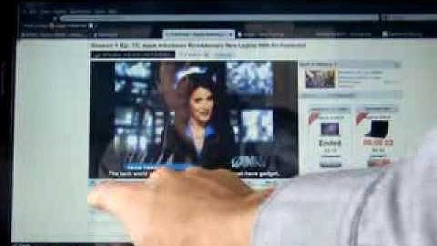 Facial recognition fast access video on the dell 1749 multi-touch