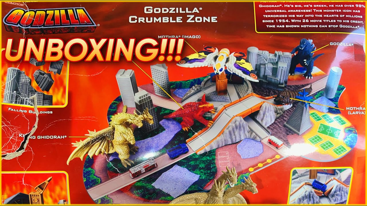 BANDAI - くりーむ 2002 Bandai Creations Godzilla Crumble Zone Playset | eBay