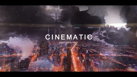 Ink Cinematic Trailer | After Effects Template | Video Displays