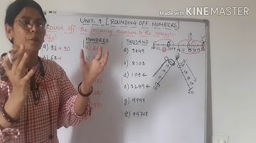 Unit -9 ( ROUNDING OFF NUMBERS ) #rounding off numbers nearest ten# hundred #thousand