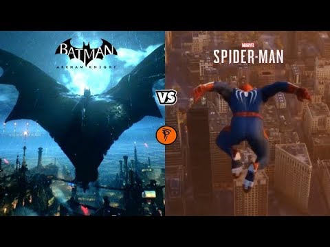 MARVEL vs DC | Spider-man ps4 vs Batman Arkham Knight | Comparison - YouTube