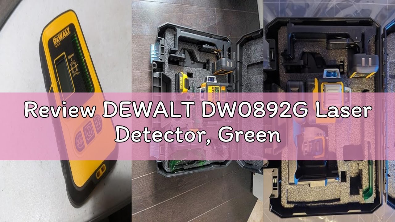 DEWALT Green Laser Detector - Works With Green Beam Lasers Up To 165 Feet Distance