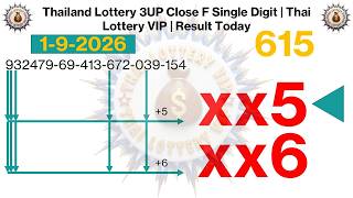 1-9-2026 Thailand Lottery 3UP Close F Single Digit | Thai Lottery VIP | Result Today screenshot 3