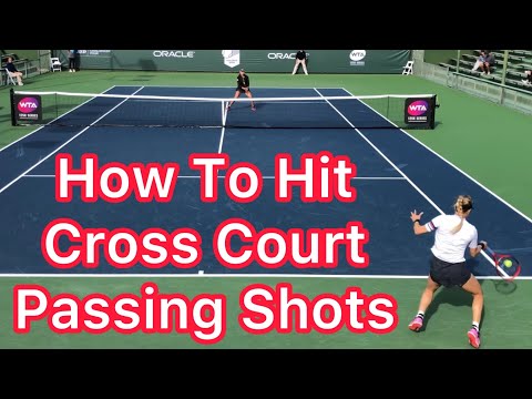 How To Hit A Cross Court Passing Shot (Tennis Singles Strategy & Technique)