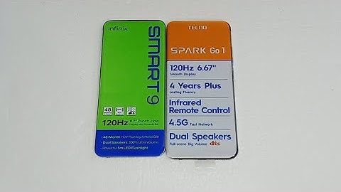 infinix smart 9 VS Tecno spark Go 1: Speed comparaison