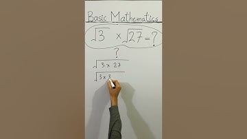 😳 CLEAN BASIC MATHEMATICS √3×√27=? #Shorts