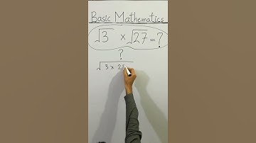😳 CLEAN BASIC MATHEMATICS √3×√27=? #Shorts