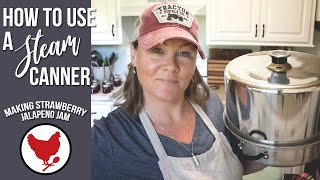 USING A STEAM CANNER & MAKING STRAWBERRY JALAPENO JAM | VLOG