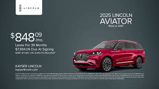 Lincoln Aviator 10/03/2025 6232785