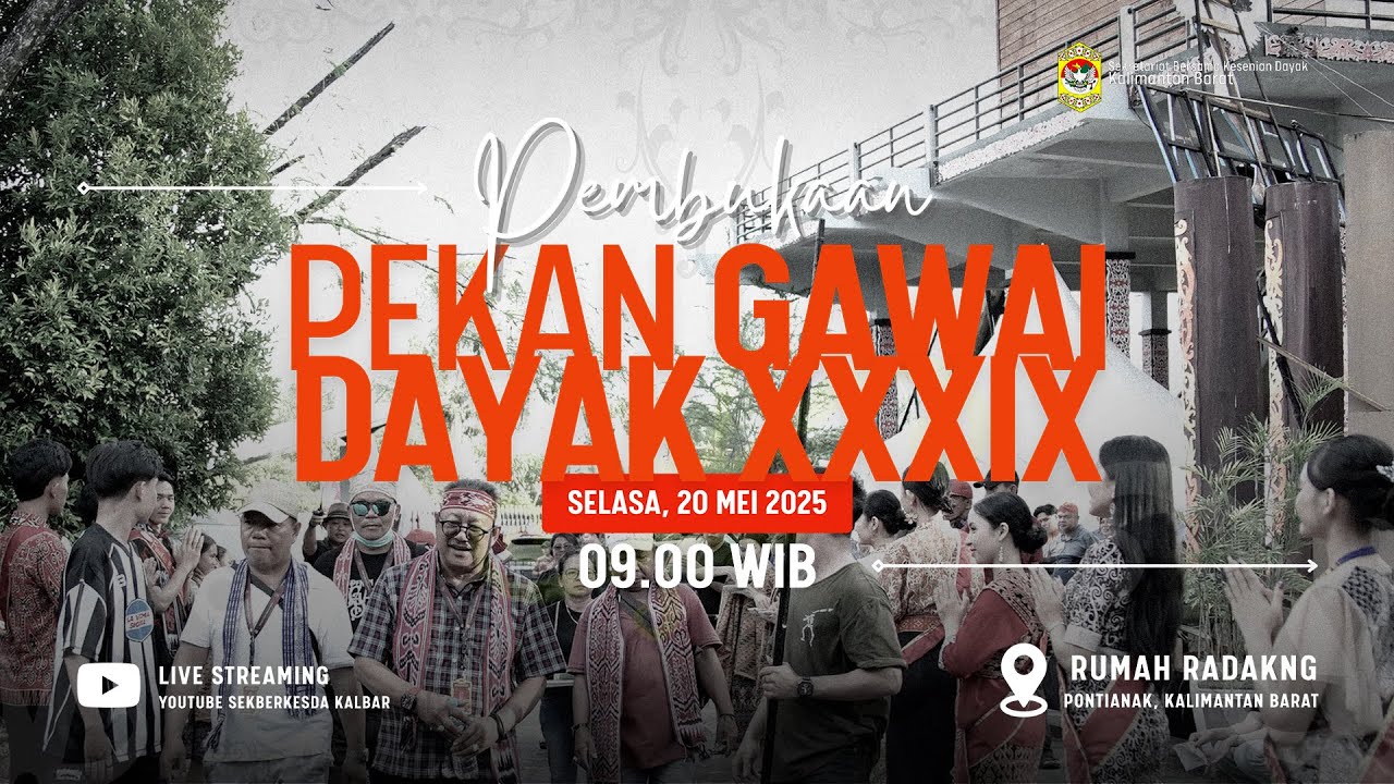 Pembukaan Pekan Gawai Dayak XXXIX Tahun 2025