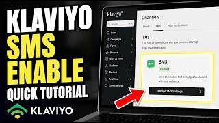 How to enable Klaviyo SMS for high-converting ecommerce offers - Quick Tutorial