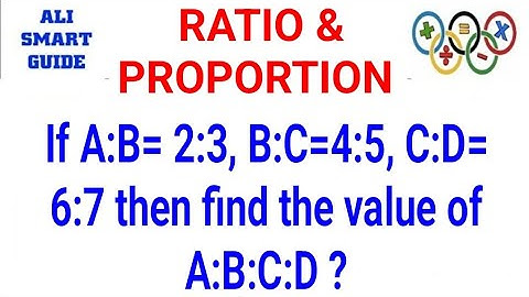 If A:B= 2:3, B:C=4:5, C:D= 6:7 then find the value of A:B:C:D ?