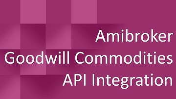 Amibroker Goodwill API Integration