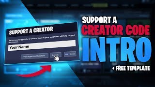 Creator Code Intro Tutorial (FREE TEMPLATE!) - Tutorial By EdwardDZN