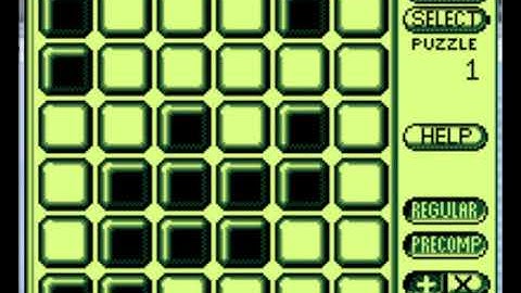 Lights Out - Game Com Tiger Electronics - emulador MESSUI64 v0.180