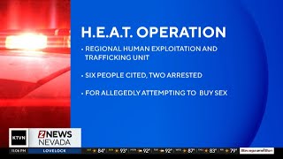 Two arrested, six cited in prostitution sting