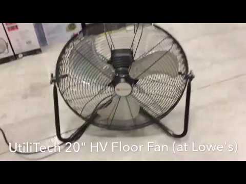 Utilitech 20 High Velocity Fan Youtube